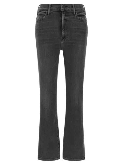 Mother Hustler Ankle Flared Jeans In Black