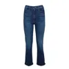 Mother The Hustler Ankle Jeans In Blue Cotton