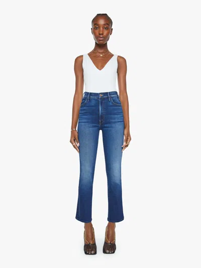 Mother The Hustler Ankle Taking Chance Jeans In Blue - Size 31