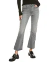 Mother The Maven Heel Super High Waist Wide Leg Jeans In Gray