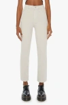 Mother 'the Hustler Ankle Fray' Jeans In Feather Grey