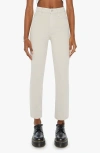 Mother 'the Hustler Ankle Fray' Jeans In Feather Grey