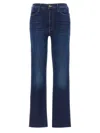 Mother The Hustler High Rise Frayed Flare Leg Ankle Jeans In Home Movie