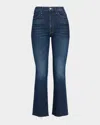 Mother Smokin Double Flood Jeans In Blue