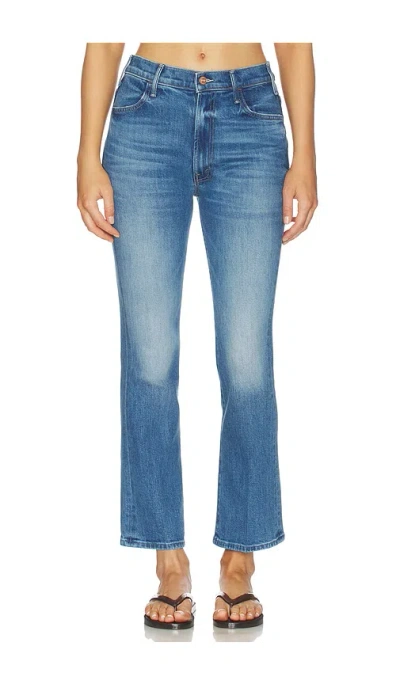 Mother The Hustler Flood Jeans In Blue