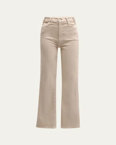 Mother The Hustler Flood Jeans In Green