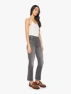 Mother The Hustler Flood Under The Bleachers Jeans In Grey - Size 34