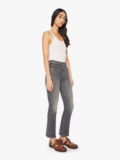 Mother The Hustler Flood Under The Bleachers Jeans In Grey - Size 34