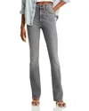 Mother The Maven Heel Super High Waist Wide Leg Jeans In Magic Eight Ball