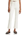 MOTHER THE HUSTLER HIGH RISE FLARE JEANS IN CREAM