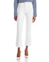 Mother The Weekender Fray Jeans In White In White