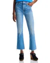 Mother The Hustler Ankle Fray Straight-leg Jeans In No Offense