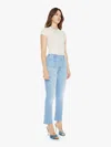 Mother The Hustler Patch Pocket Ankle Bootcut Jeans In Blue