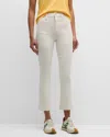Mother 'the Hustler Ankle Fray' Jeans In Cream Puffs