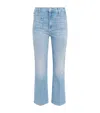 Mother The Hustler Patch Pocket Ankle Bootcut Jeans In Blue