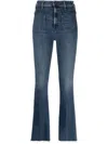 Mother The Hustler Patch Pocket Jeans In Blue