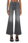 Mother The Hustler Roller Ankle Flare Leg Jeans In Gray