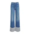 Mother Jeans The Hustler Roller Heel Cuff Fray