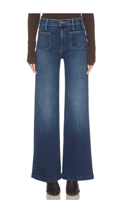 Mother The Hustler Roller Patch Pocket Skimp Jeans In Blue