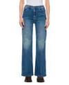 Mother The Hustler Roller Skimp Denim Pants In Blue
