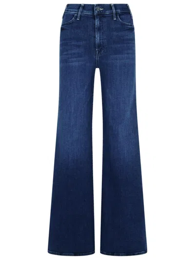 Mother 'the Hustler Roller Sneak' Blue Cotton Jeans
