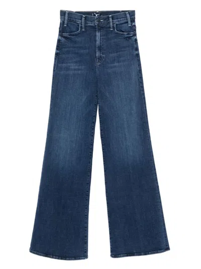 MOTHER MOTHER THE HUSTLER ROLLER SNEAK DENIM JEANS