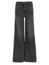 Mother The Patch Pocket Twister Sneak Up In Smoke Straight Jean In Black