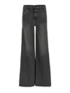 Mother The Hustler Roller Sneak Fray Jeans In Gray