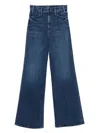 Mother The Hustler Roller Sneak Jeans In Blue