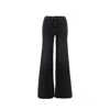 Mother 'the Hustler Roller Sneak' Jeans In Black