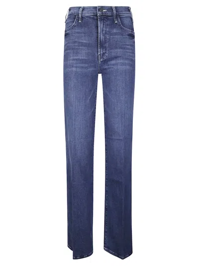 Mother The Hustler Roller Sneak Jeans In Blue