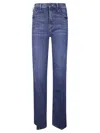 Mother The Hustler Roller Sneak Jeans In Blue