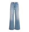 Mother The Hustler Roller Sneak Jeans In Blue
