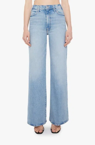 Mother The Hustler Roller Sneak Jeans In Blue