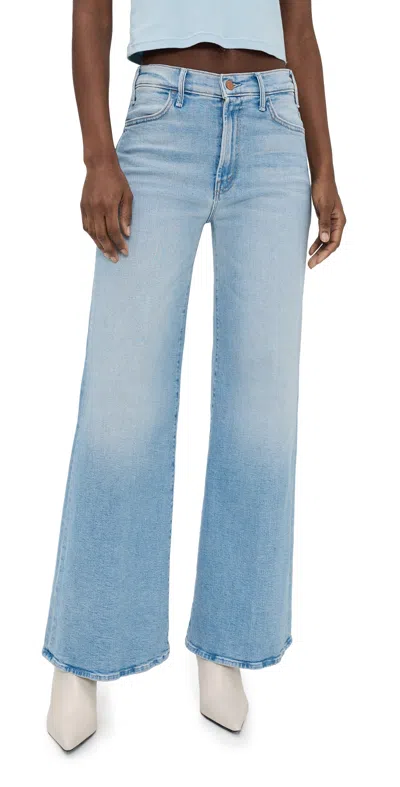 Mother The Hustler Roller Sneak Jeans In Complete 360 In Blue
