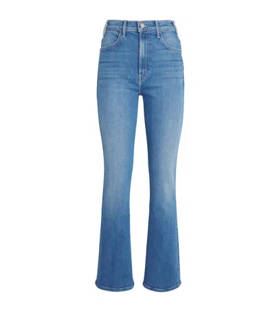 Mother The Hustler Skimp Flared Jeans In Blue