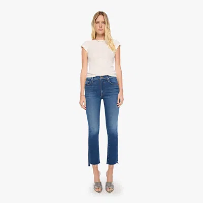 Mother The Insider Ankle Step Fray Cosmic Cowgirl Jeans In Blue