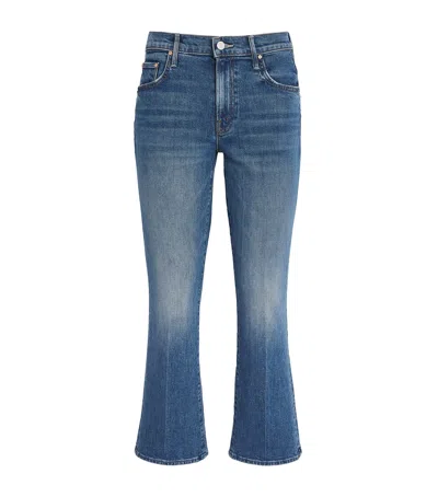Mother The Insider Crop Jeans In Blue
