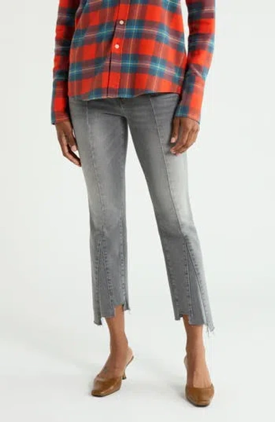 Mother The Insider Crop Pointy Fray Jeans In Catch Me Outside