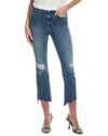 Mother The Insider High Rise Crop Step Fray Bootcut Jeans