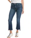 Mother The Insider Crop Step Fray Jean In Off Limits In Blue