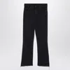 Mother The Insider Crop Step Fray Jeans In Black