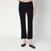 Mother The Insider Crop Step Fray Jeans In Not Gulity In Black