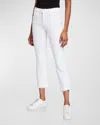 Mother Petites Lil Insider Mid Rise Crop Step Fray Jeans In Fairest Of Them All In Fairest Of Them All