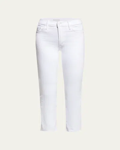 MOTHER THE INSIDER CROP STEP FRAY JEANS