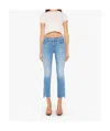Mother The Insider Cropped Jeans In Blue