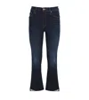 Mother The Insider Cropped Step-hem Jeans In Blue