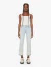 Mother Snacks The Fun Dip Utility Puddle Sticky Rice Wide Leg Jean In Blue
