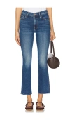 Mother The Patch Pocket Insider Flood On Your Left Bootcut Jean In Blue