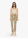 Mother The Insider Flood High-rise Cosmic Blooms Bootcut Jean In Blue